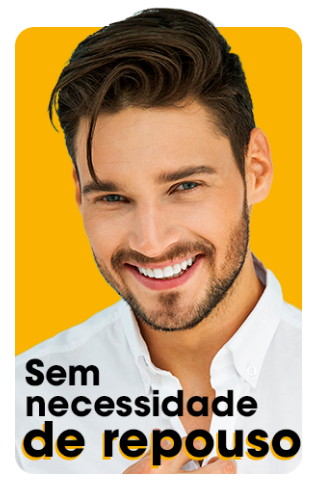 Sem necessidade de repouso Imagem de um homem branco com cabelos e barbas castanhos com camiseta branca